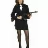 Plus Size Sexy Mafia Costume For Adult 1 Plus Size Sexy Mafia Costume For Adult -Classic Horror Store 01259