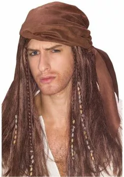 Buccaneer Wig W/Bandana