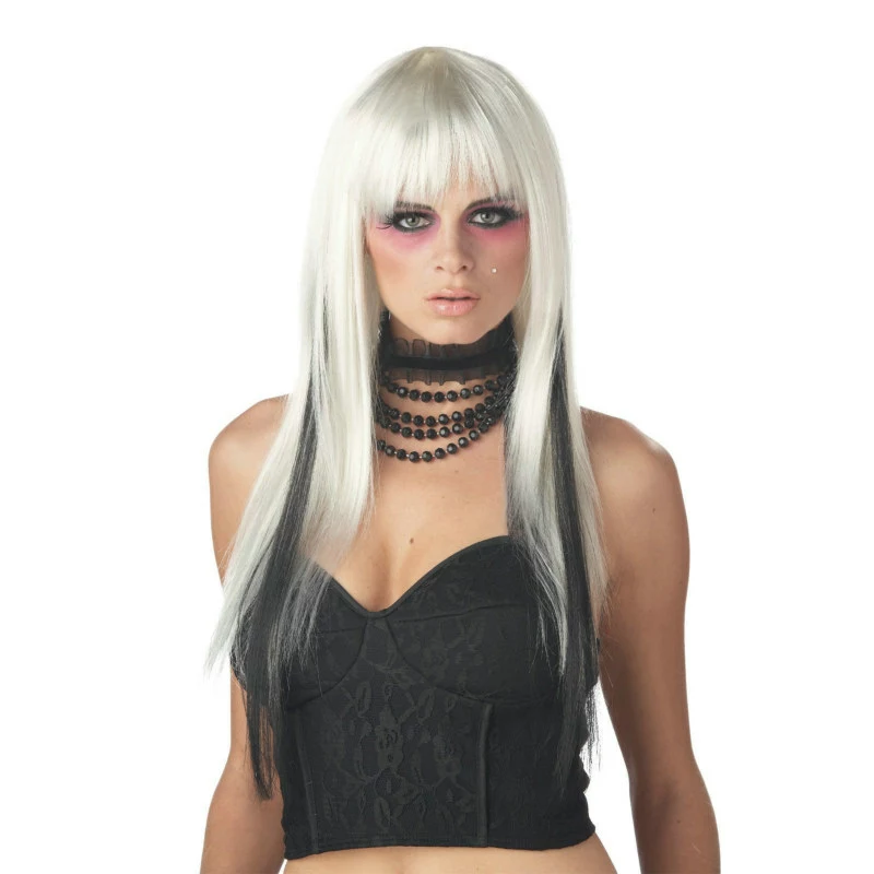 Chopstix (White/Black) Wig 3 Chopstix (White/Black) Wig