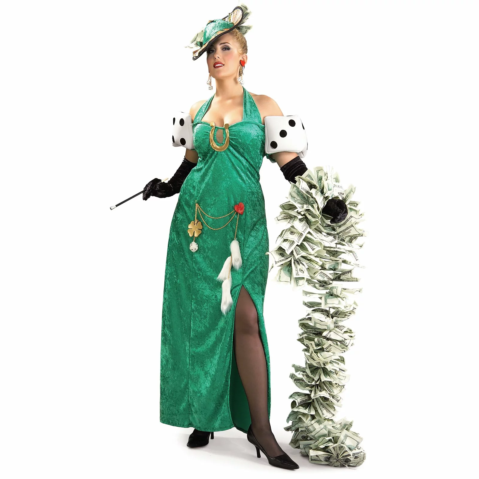 Lady Luck Adult Plus Costume 3 Lady Luck Adult Plus Costume