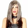 Rock Royalty Wig - Black With Blonde -Classic Horror Store 21578