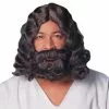 Jesus Beard And Wig - Brown -Classic Horror Store 21659