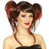 Devil 'Do Red/Black Wig -Classic Horror Store 31732