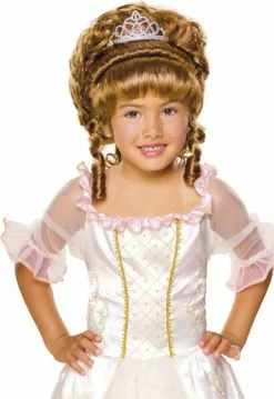 Brown Child Wig With Tiara