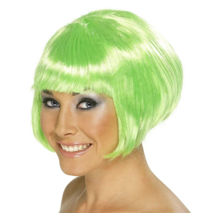 Short Bob Green Wig 3 Short Bob Green Wig