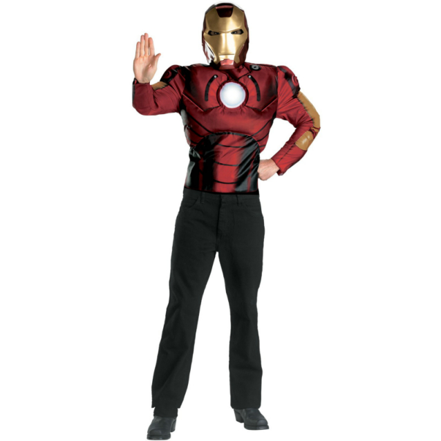 Iron Man 2008 Movie Muscle Chest Adult Costume 3 Iron Man 2008 Movie Muscle Chest Adult Costume