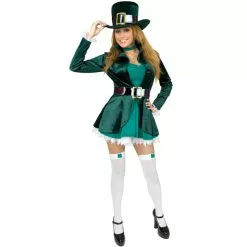 Sexy Leprechaun With Hat Adult Costume