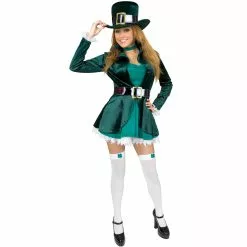 Sexy Leprechaun With Hat Adult Plus Costume