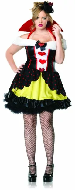 Queen Of Hearts Plus Adult Costume