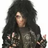 Heavy Metal Rocker Black Adult Wig 2 Heavy Metal Rocker Black Adult Wig -Classic Horror Store 61180