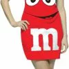 M&M Red Tank Dress Adult Costume 2 M&M Red Tank Dress Adult Costume -Classic Horror Store 61723