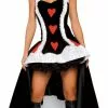 Deluxe Enchanting Queen Of Hearts Adult Costume -Classic Horror Store 61796