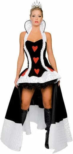Deluxe Enchanting Queen Of Hearts Adult Costume