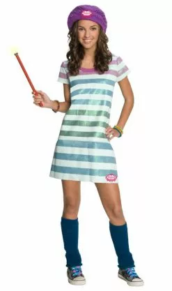 Wizards Of Waverly Place - Alex Striped Dress Child Costume