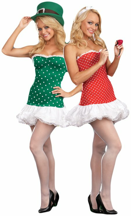 Struck By Luck Reversible Cupid/Leprechaun Adult Costume 3 Struck By Luck Reversible Cupid/Leprechaun Adult Costume