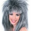 Glitter Diva (Silver/Black) Adult Wig