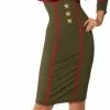 Retro Army Girl Adult Costume 1 Retro Army Girl Adult Costume -Classic Horror Store 70290