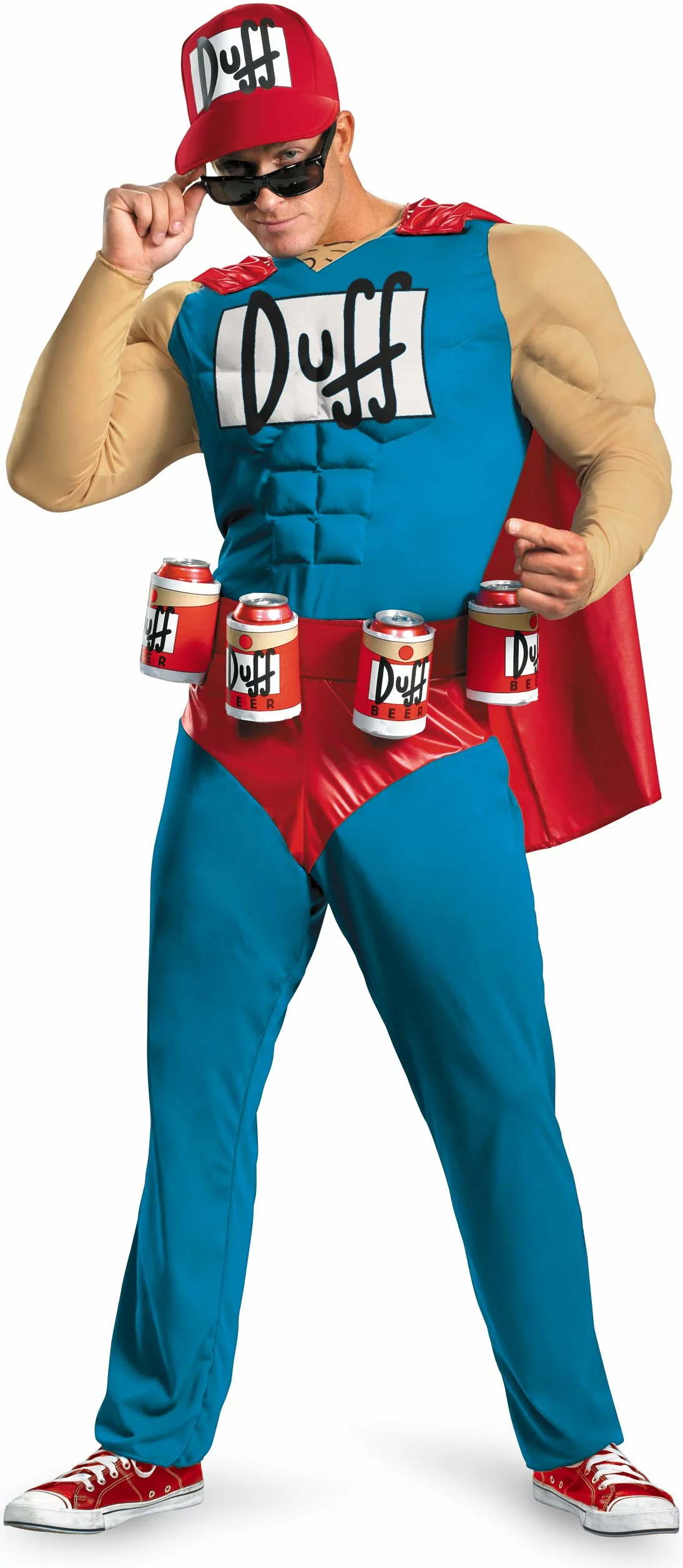 The Simpsons - Duffman Classic Muscle Adult Costume 3 The Simpsons - Duffman Classic Muscle Adult Costume