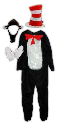 Dr. Seuss Cat In Hat Deluxe Adult Costume
