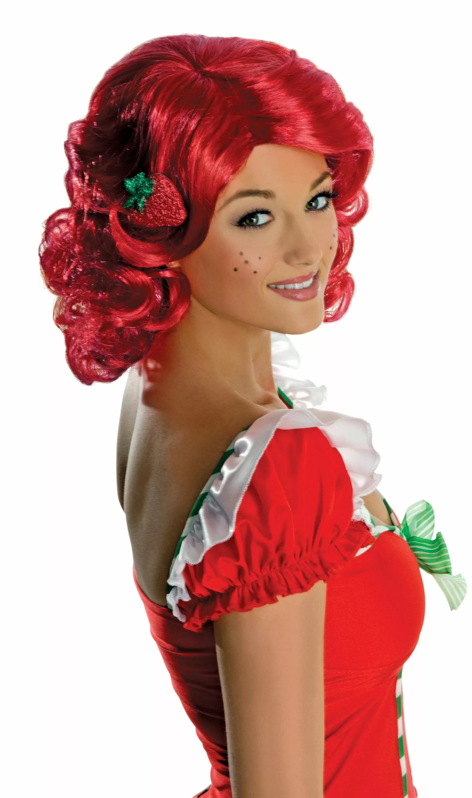 Strawberry Shortcake - Deluxe Strawberry Shortcake Wig (Adult) 3 Strawberry Shortcake - Deluxe Strawberry Shortcake Wig (Adult)