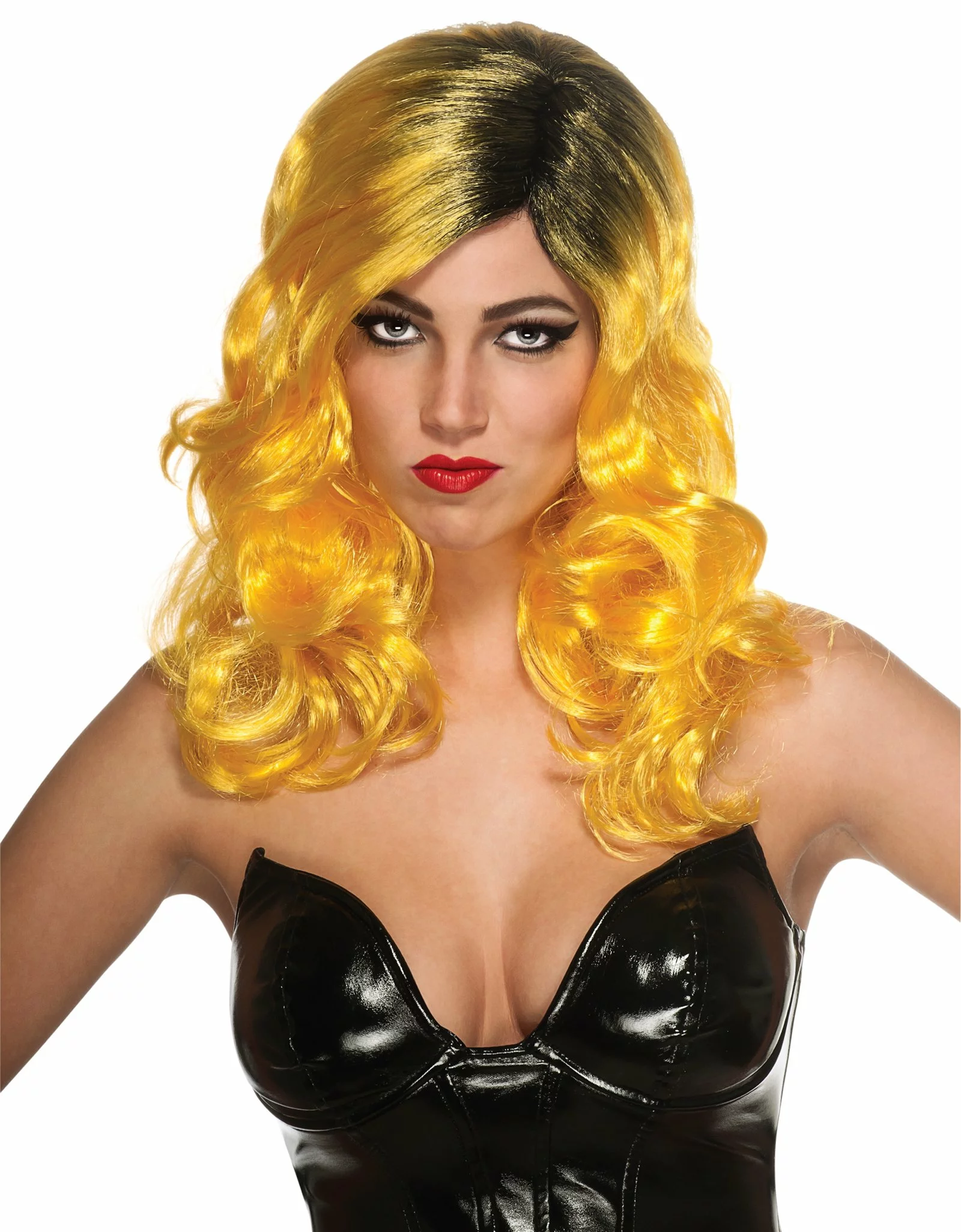 Lady Gaga Yellow Tour Wig 3 Lady Gaga Yellow Tour Wig