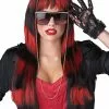 Untamed (Black/Red) Adult Wig -Classic Horror Store 802106