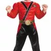 Power Rangers Red Samurai Ranger Muscle Chest Child Costume 2 Power Rangers Red Samurai Ranger Muscle Chest Child Costume -Classic Horror Store 802537