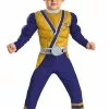 Power Rangers Gold Samurai Ranger Muscle Chest Toddler Costume -Classic Horror Store 802538