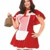 Sexy Red Riding Hood Adult Plus Costume 1 Sexy Red Riding Hood Adult Plus Costume -Classic Horror Store 802581