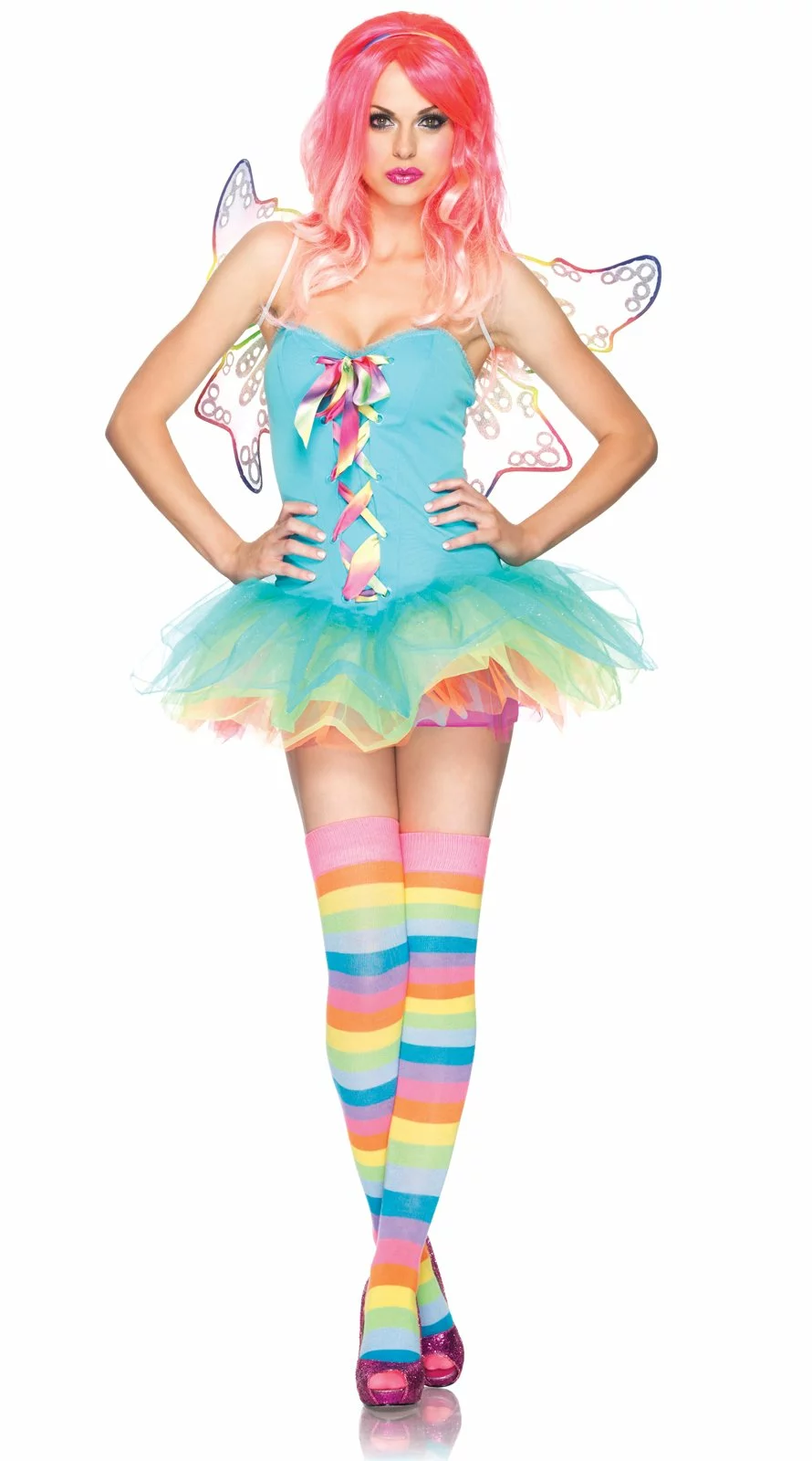 Rainbow Fairy Adult Costume 3 Rainbow Fairy Adult Costume