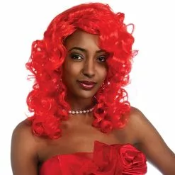 Rihanna Red Adult Wig