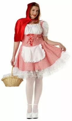 Miss Red Riding Hood Plus Size Adult Costume