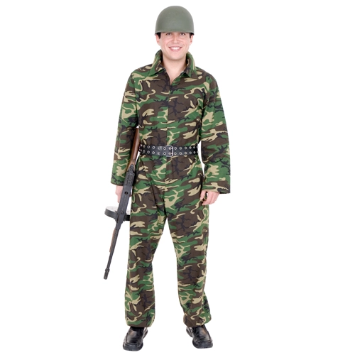 GI Camouflage Jumpsuit Teen Costume 3 GI Camouflage Jumpsuit Teen Costume