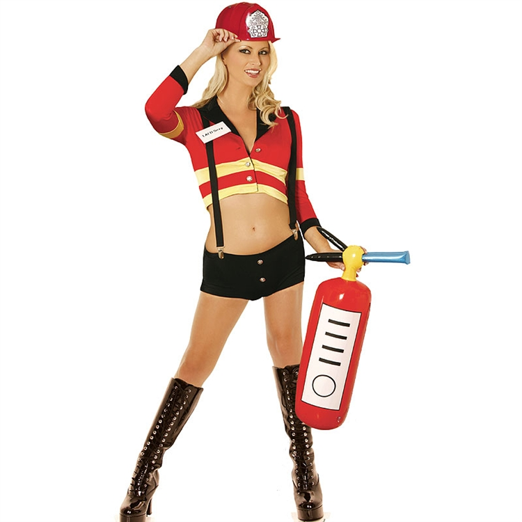 QTFD Sexy Fire Fighter Costume 3 QTFD Sexy Fire Fighter Costume