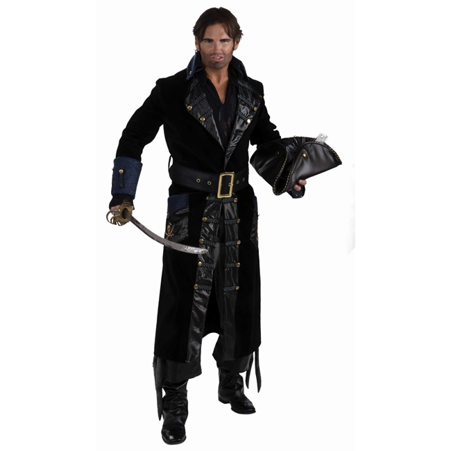 Super Deluxe Blackbeard Adult Costume 3 Super Deluxe Blackbeard Adult Costume