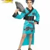 Female Kids Dragon Costume In Teal -Classic Horror Store R882486