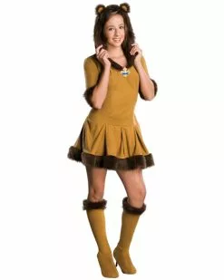 Wizard Of Oz Tween Girl Cowardly Lion Costume