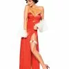 Betty Boop Deluxe Starlet Long Red Dress For Adult -Classic Horror Store R888652