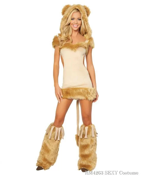 Sexy Courageous Lion Women's Costume 3 Sexy Courageous Lion Women's Costume