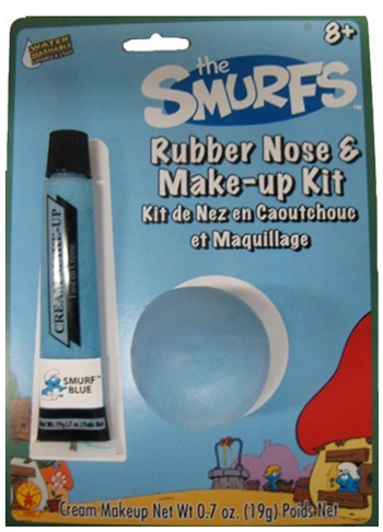 Smurf Nose And Makeup Kit 3 Smurf Nose And Makeup Kit